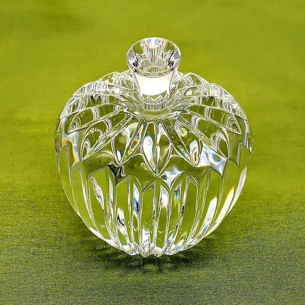 Waterford Signed Lead Crystal Apple Paperweight